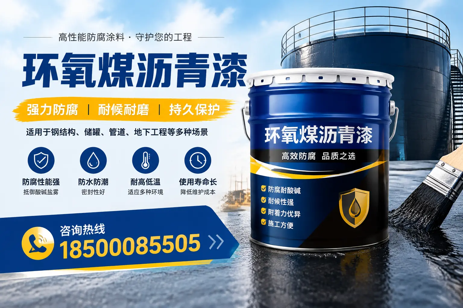 环氧煤沥青漆在工业中的应用，绍兴企业的选择